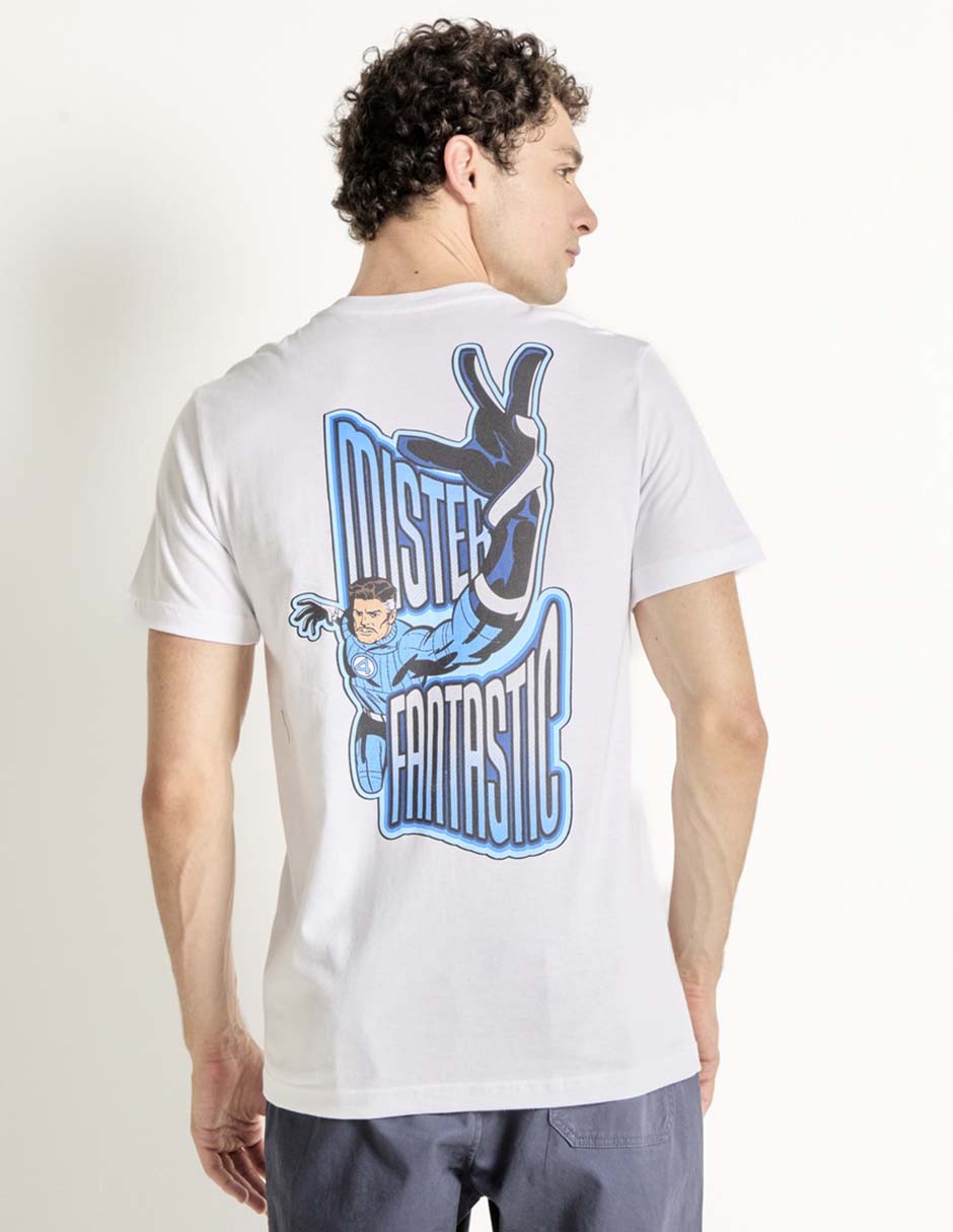 Playera mister fantastic 4 cuello redondo para hombre 2