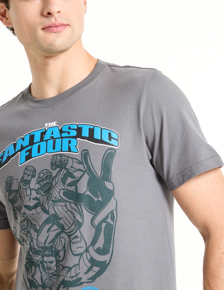 Playera los cuatro fantásticos cuello redondo para hombre 4