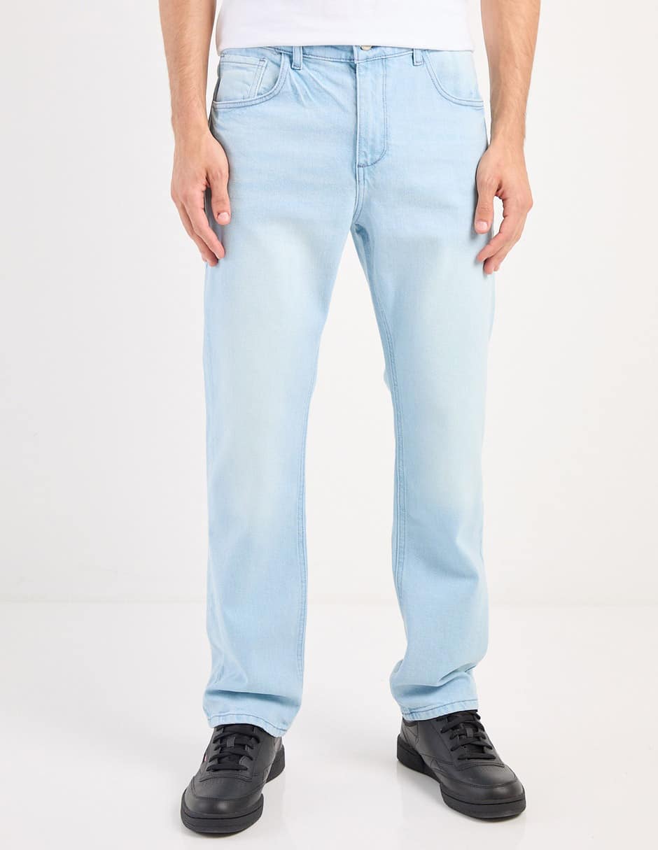 Jeans relaxed straight That's It lavado bleach para hombre Liverpool