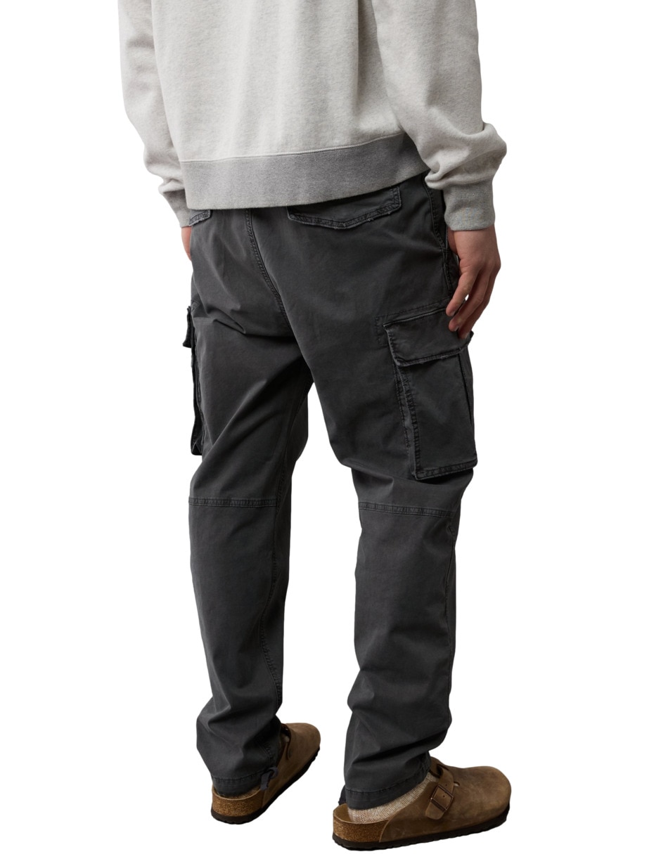 Pantalón cargo recto de algodón para hombre 2
