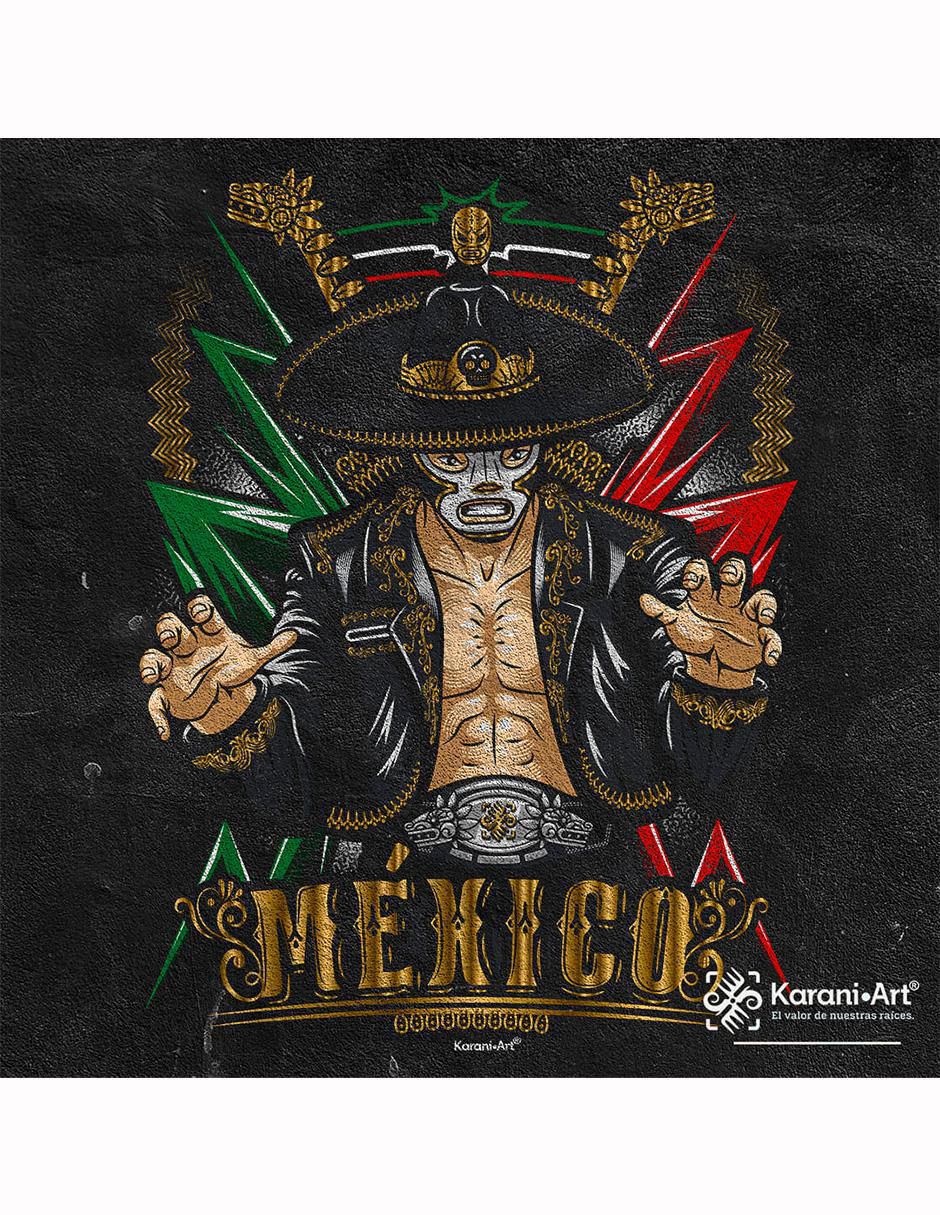 Playera charro vengador estilo mexicano cuello redondo para hombre 5