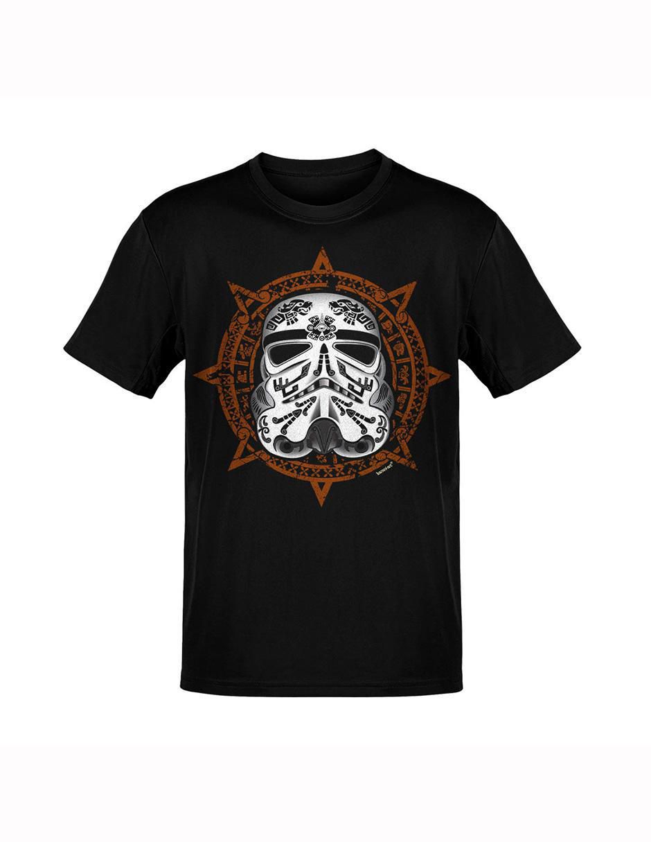 Playera azteca cuello redondo para hombre