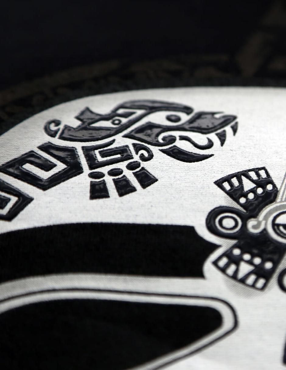 Playera azteca cuello redondo para hombre 4