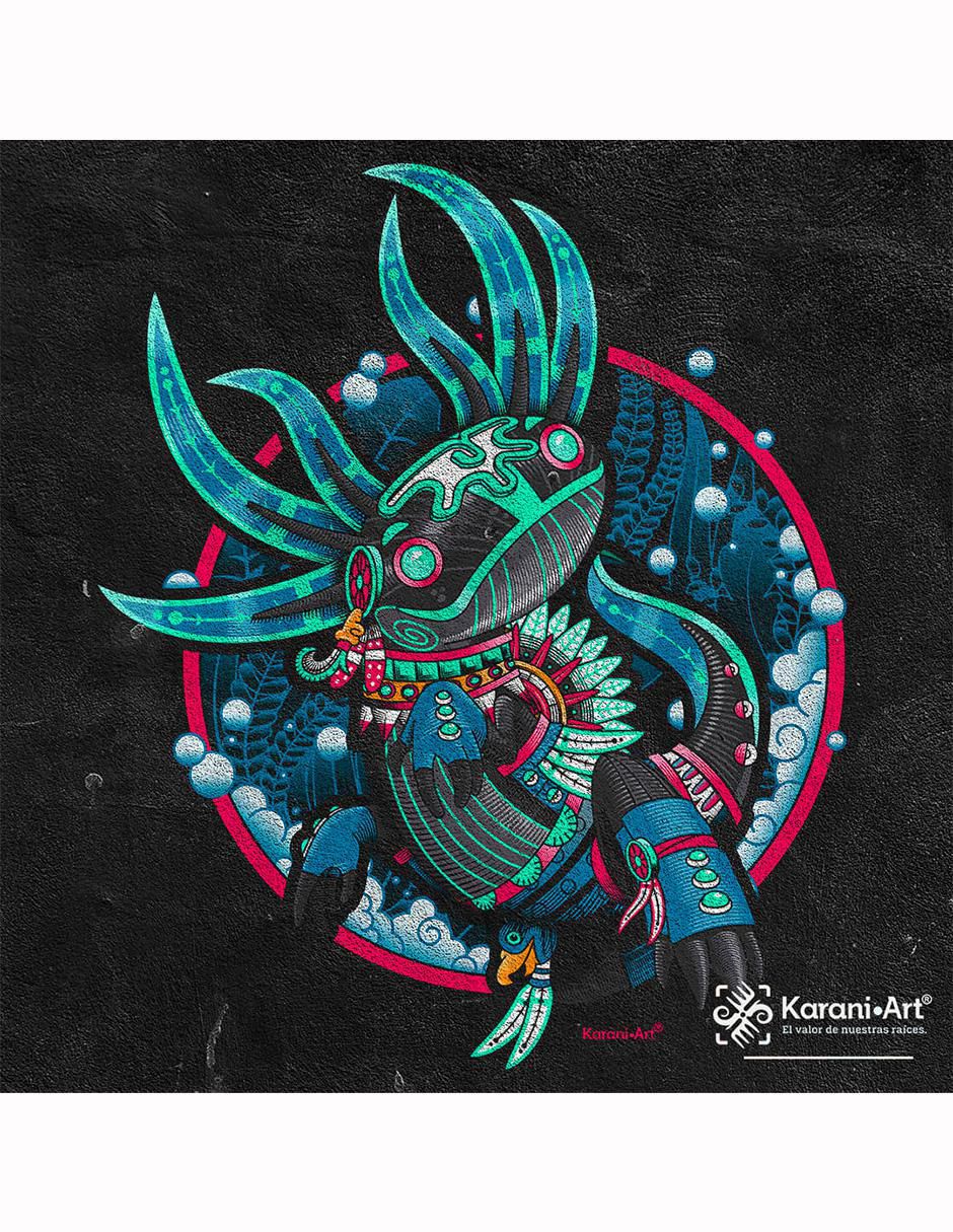 Playera axolotl cuello redondo para hombre 2