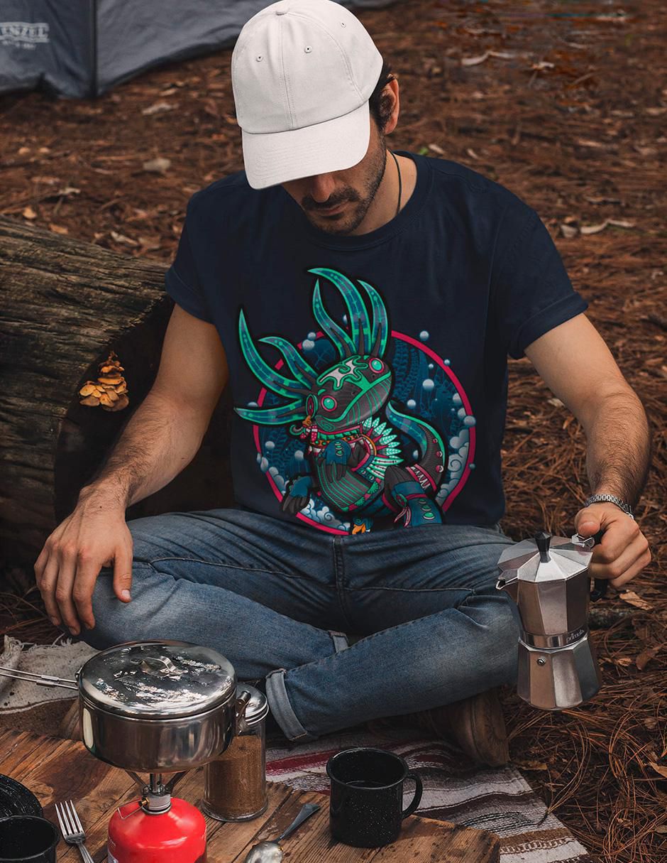 Playera axolotl cuello redondo para hombre 3