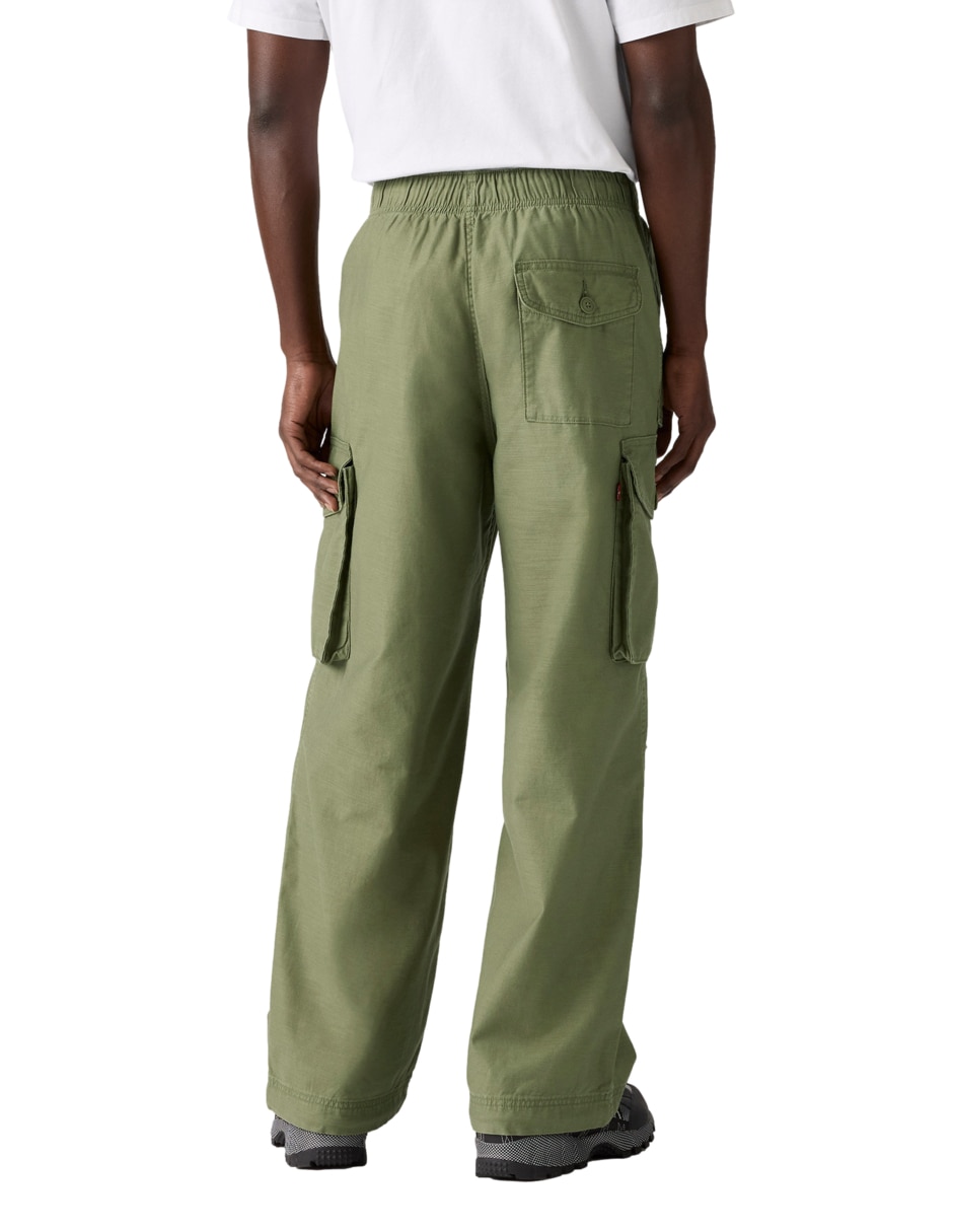 Pantalón cargo baggy de algodón para hombre 4
