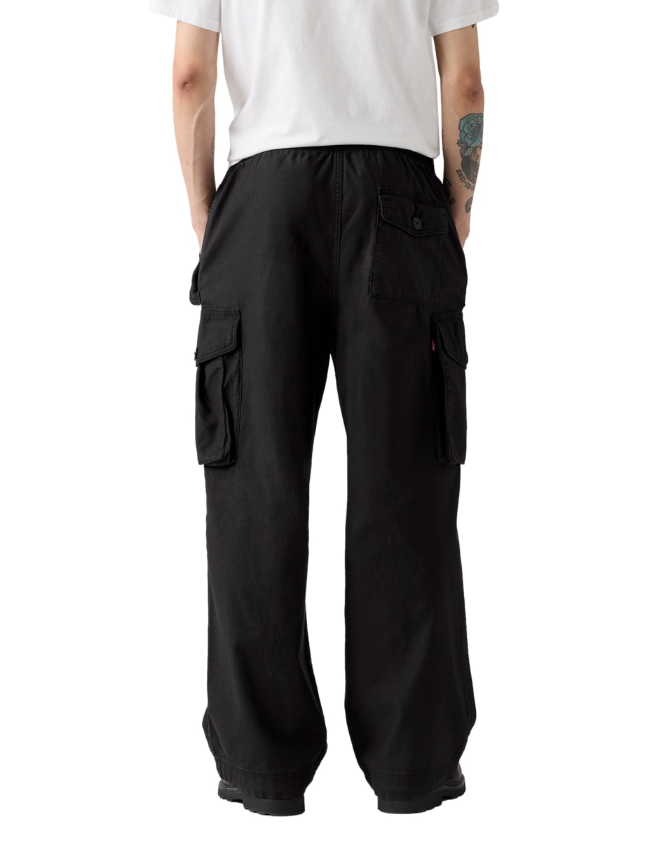 Pantalón cargo baggy de algodón para hombre 4