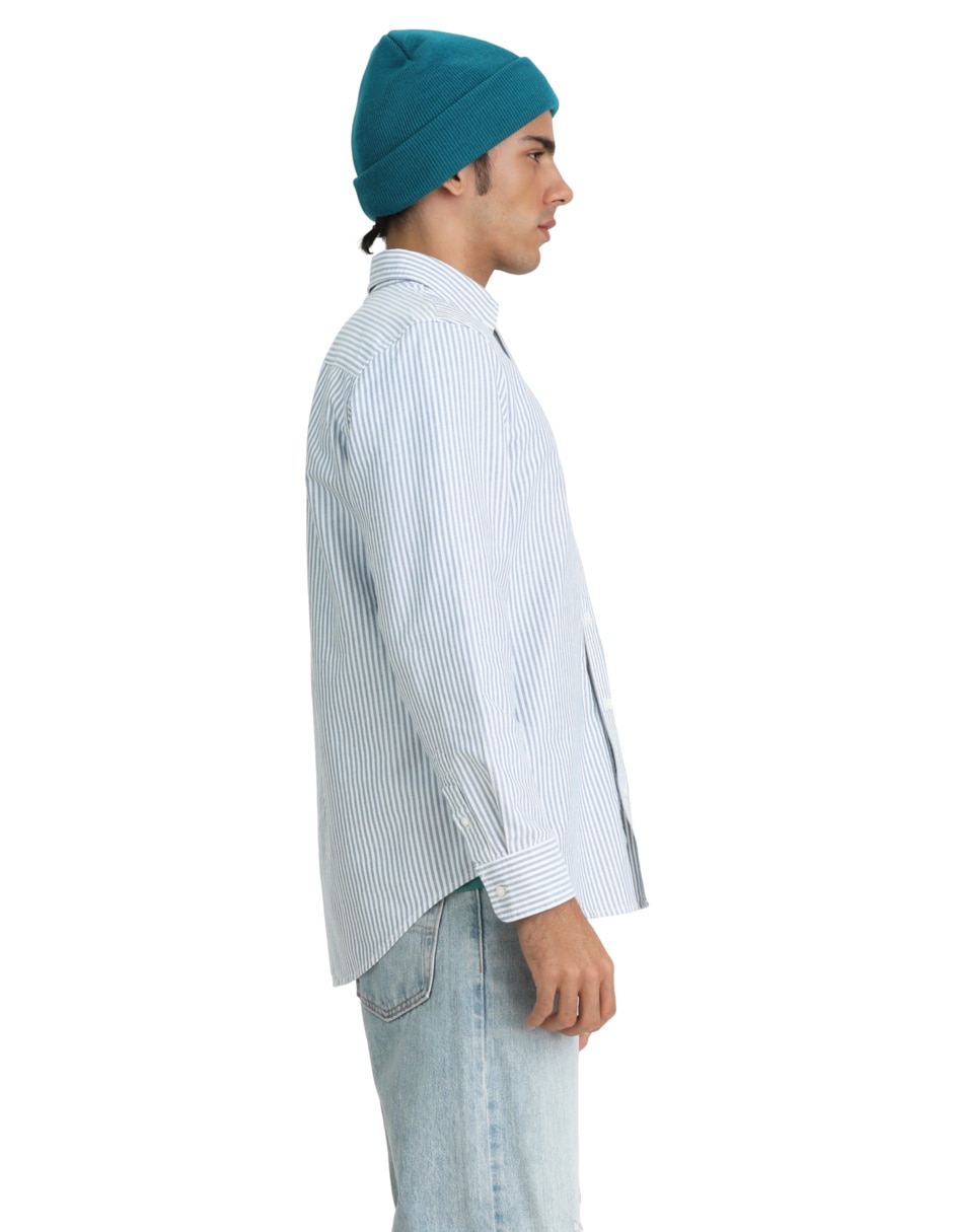 Camisa de algodón manga larga para hombre 2