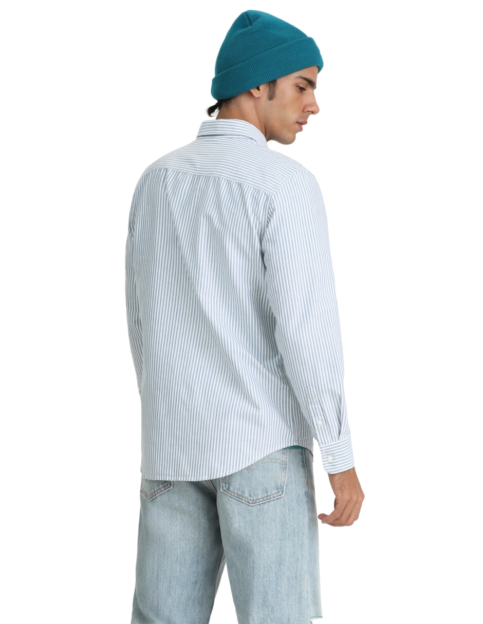 Camisa de algodón manga larga para hombre 3