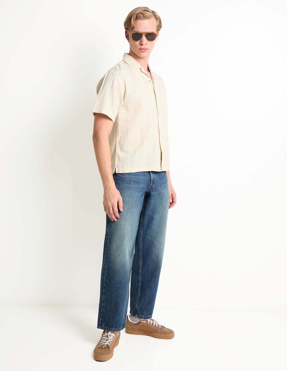Jeans baggy deslavado para hombre 3