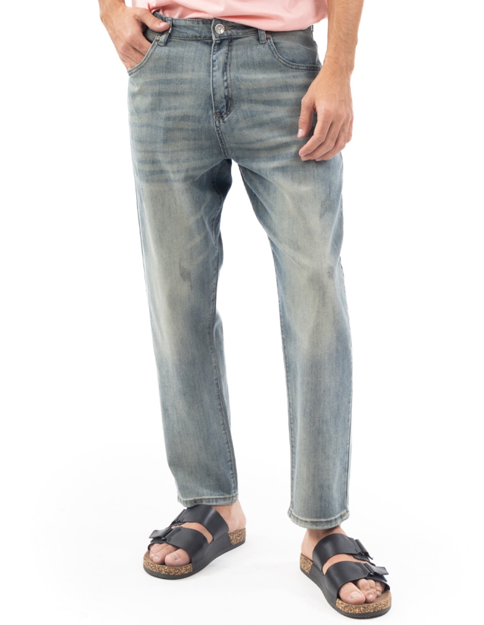Jeans slim Fit Taper deslavado para hombre Jeans slim Fit Taper deslavado para hombre