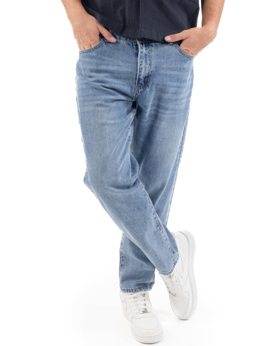 Jeans slim lavado medio para hombre Jeans slim lavado medio para hombre