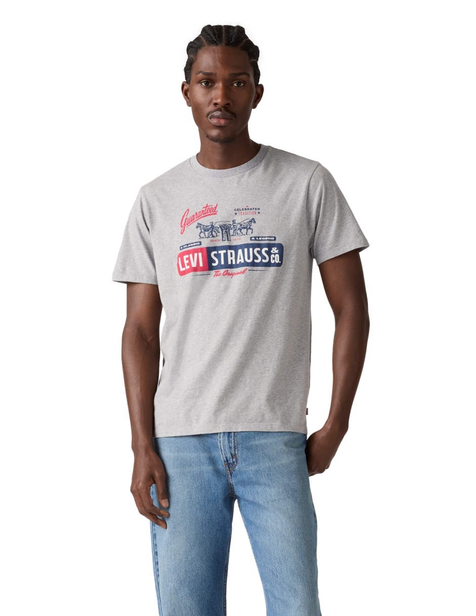 Playera cuello redondo para hombre