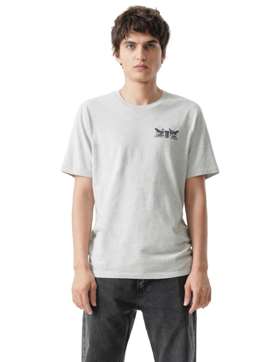Playera cuello redondo para hombre