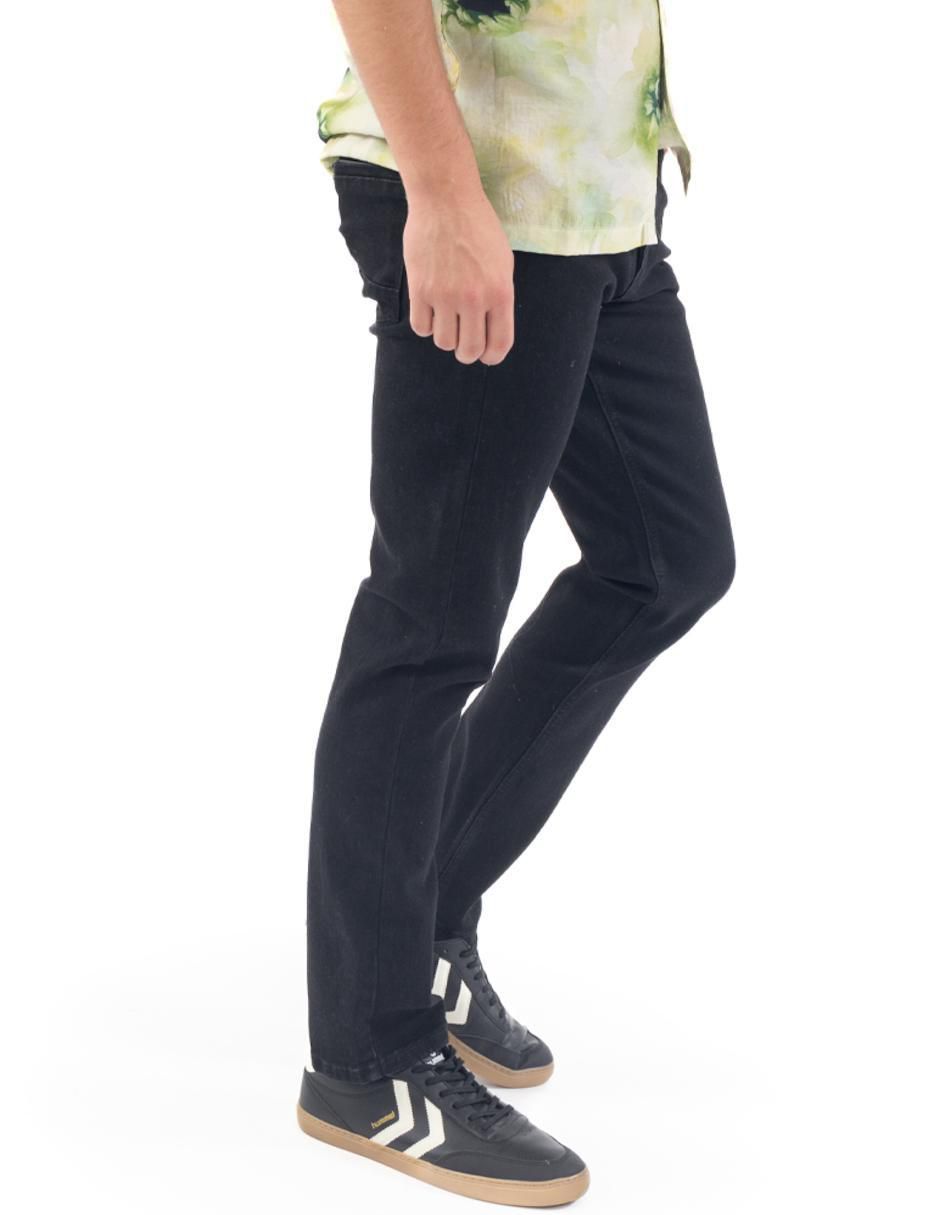 "jeans" regular slim forever 21 standart fit "lavado" medio "para hombre"