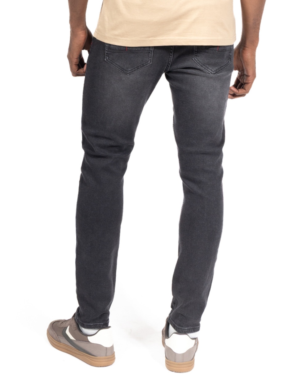 Jeans slim deslavado para hombre 3
