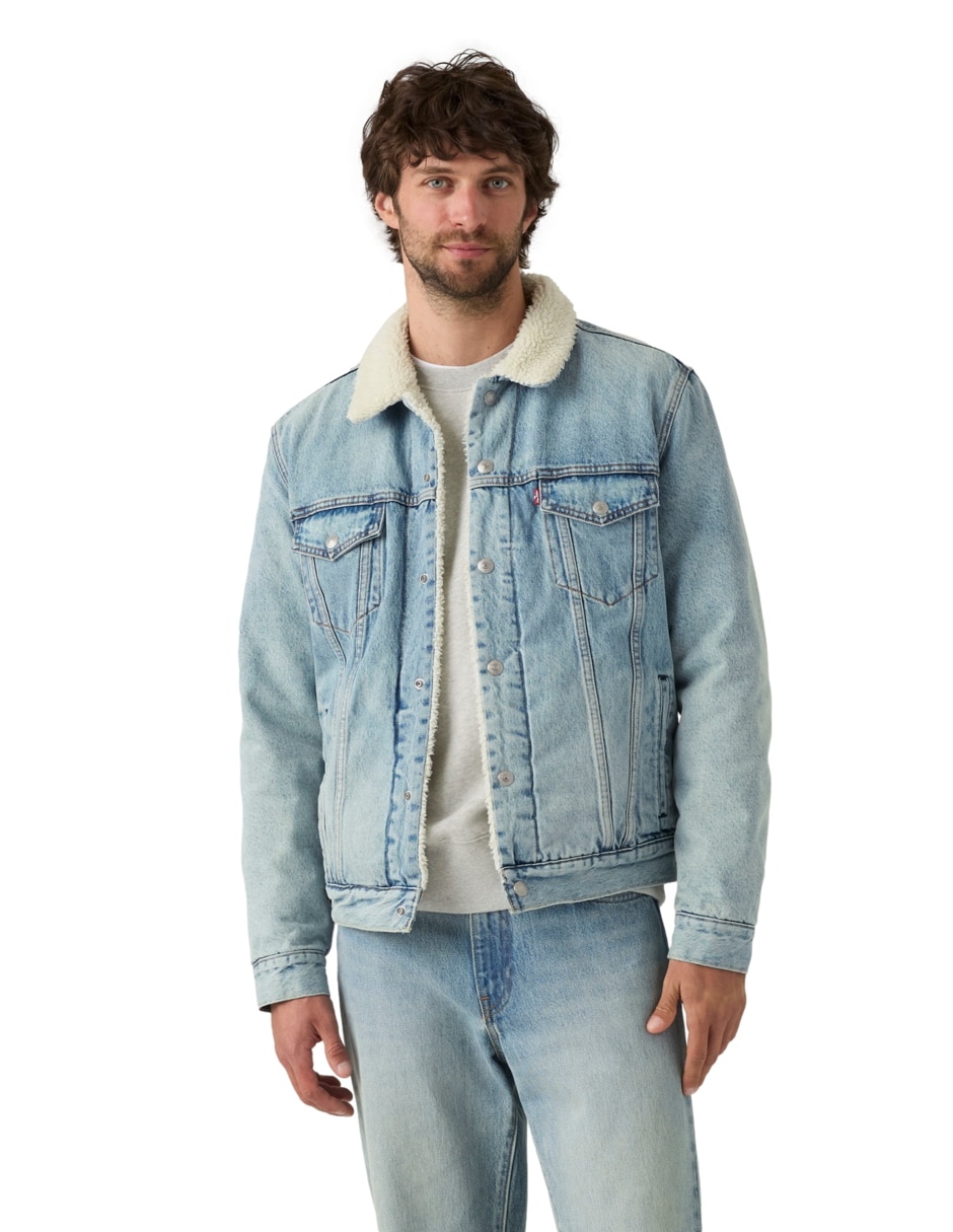 Chamarra denim Levi's con sherpa para hombre Liverpool