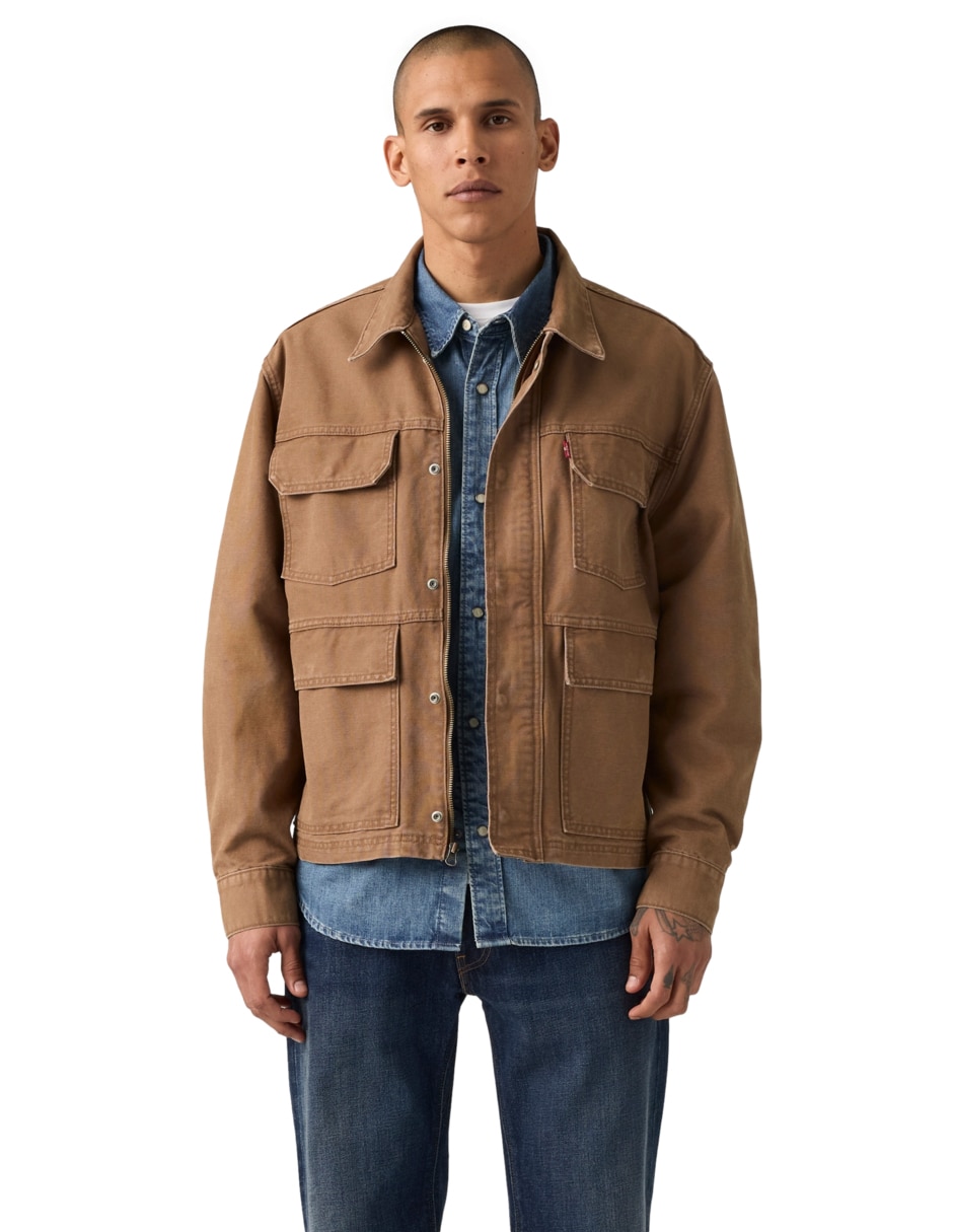 Chamarra denim de algodón para hombre Chamarra denim de algodón para hombre