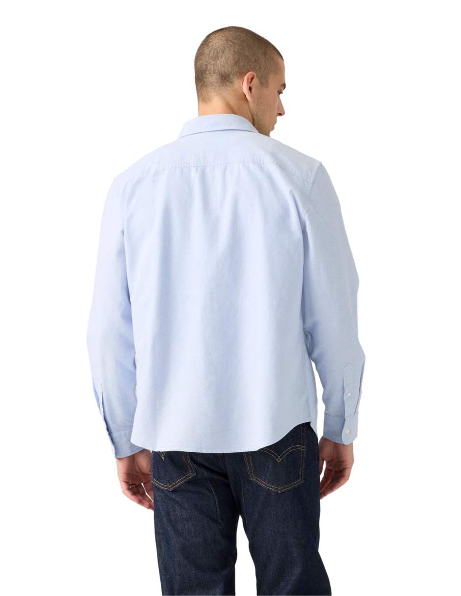 Camisa casual de algodón manga larga para hombre 2