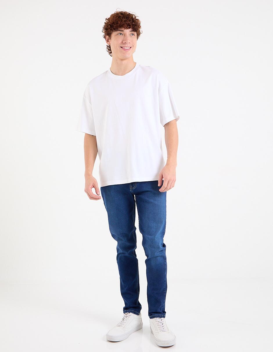Jeans slim lavado obscuro para hombre 3
