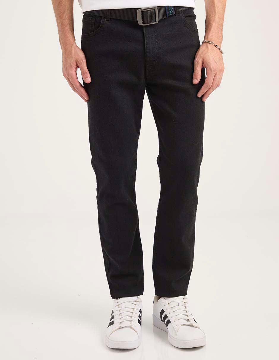 Jeans slim lavado obscuro para hombre
