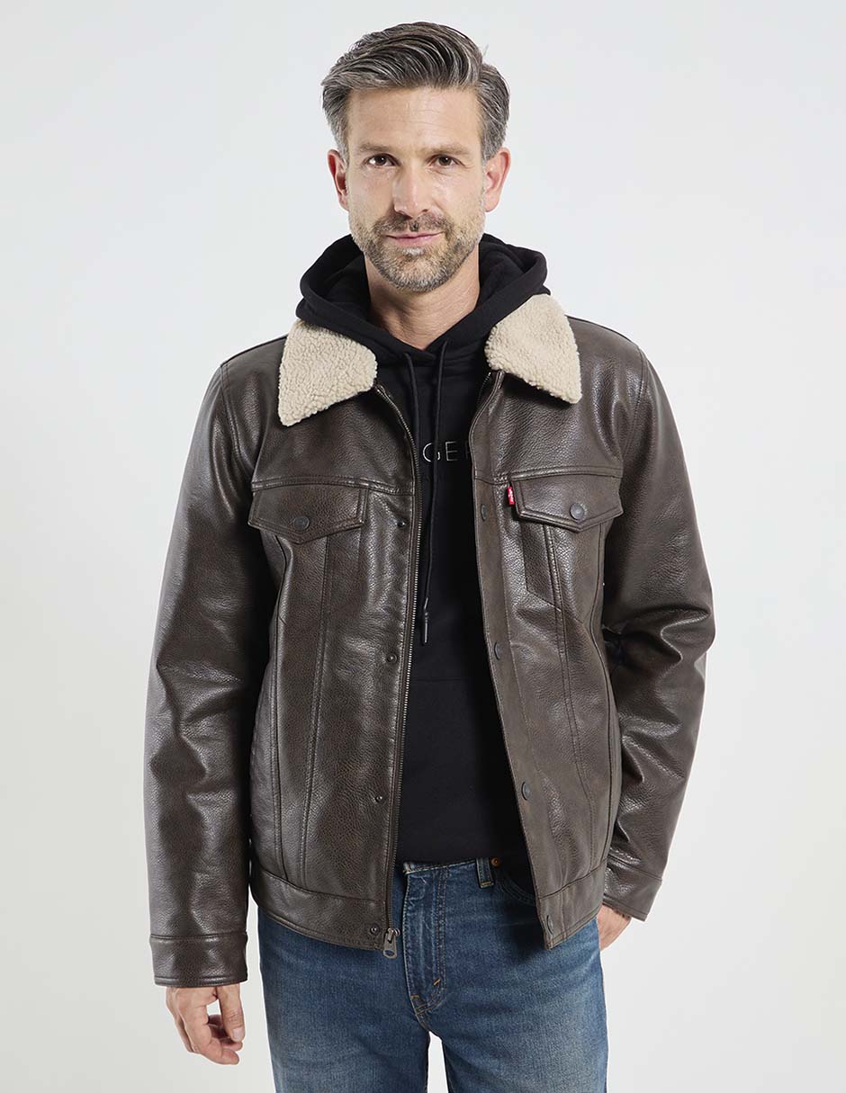 Chamarra casual sherpa para hombre Chamarra casual sherpa para hombre