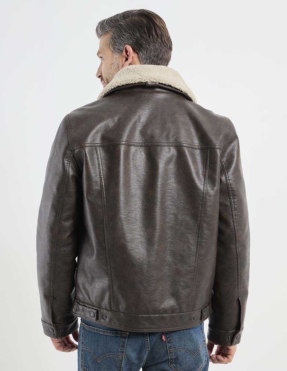 Chamarra casual sherpa para hombre 2