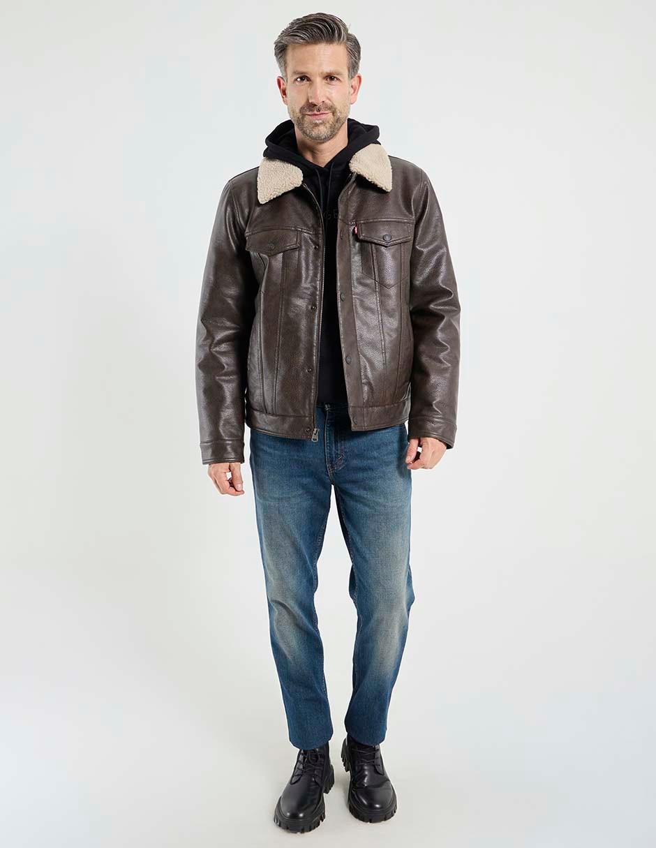Chamarra casual sherpa para hombre 3