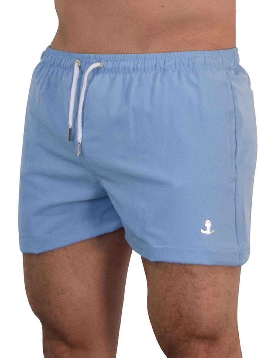 Traje de baño bolsillos con cremallera oculta para hombre