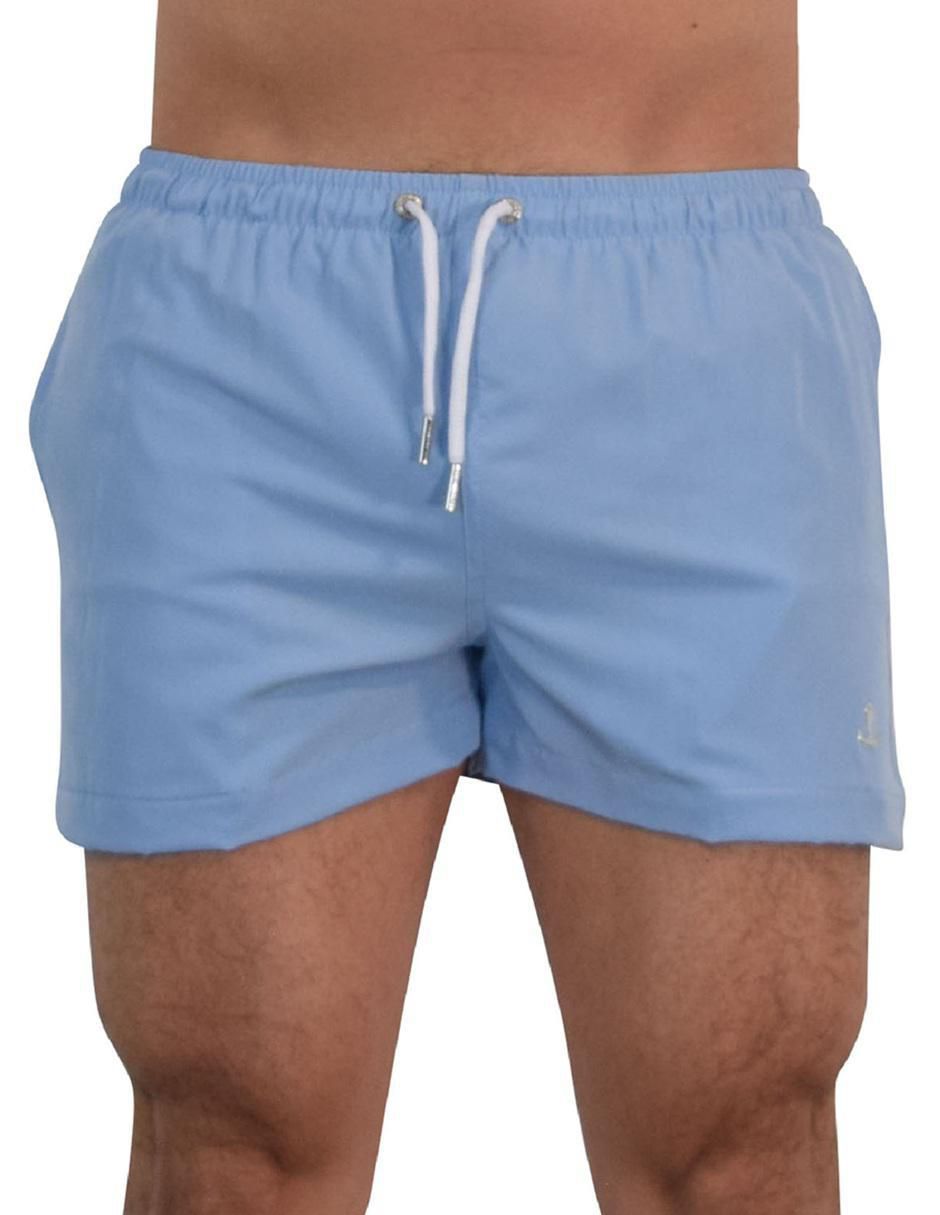 Traje de baño bolsillos con cremallera oculta para hombre 3