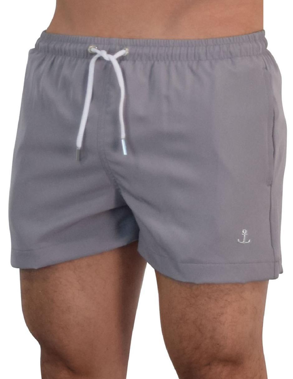 Traje de baño bolsillos con cremallera oculta para hombre