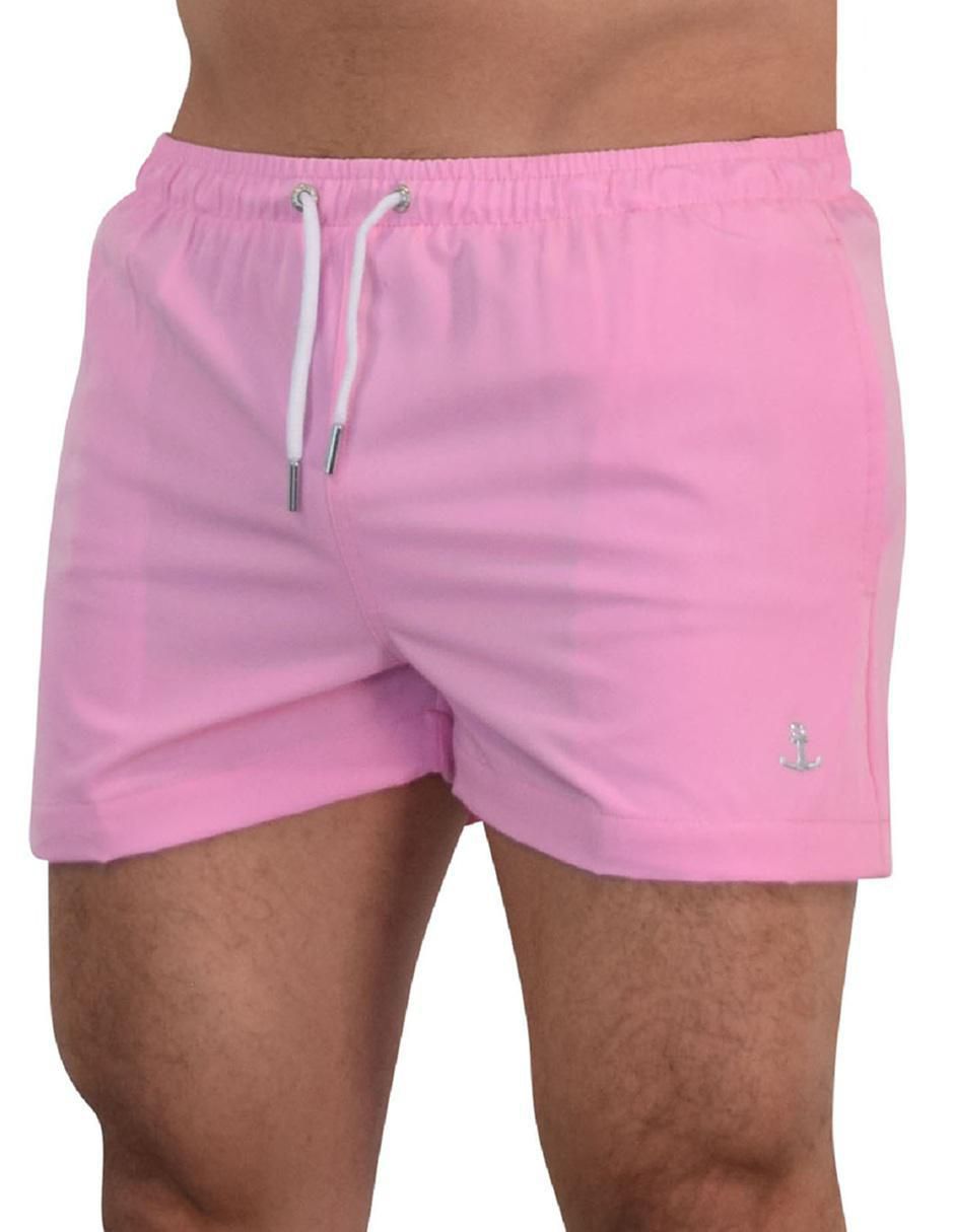 Traje de baño bolsillos con cremallera oculta para hombre