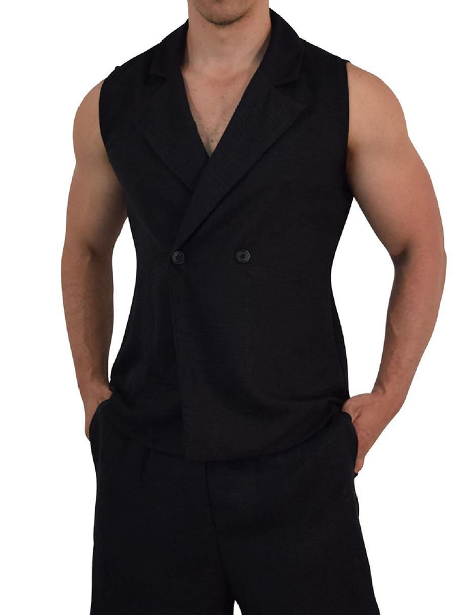 "chaleco" john leopard no poliéster sin diseño "para hombre"