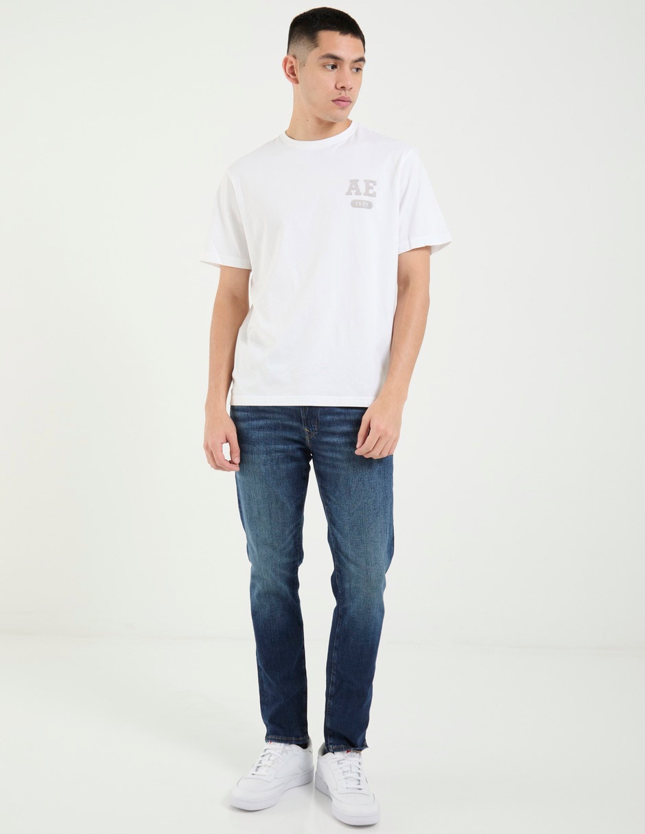 Jeans slim Mens Slim Denim deslavado para hombre 3