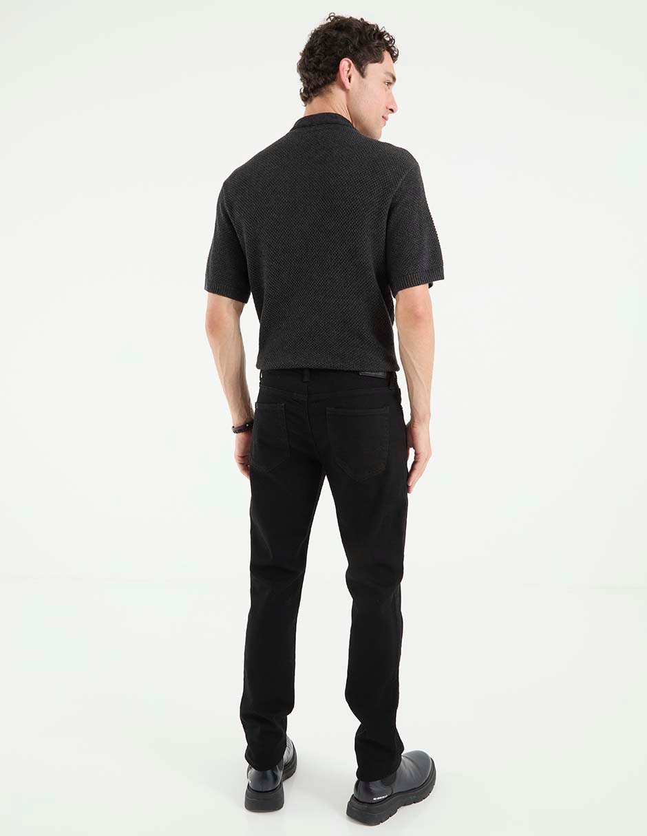 Jeans slim lavado obscuro para hombre 2