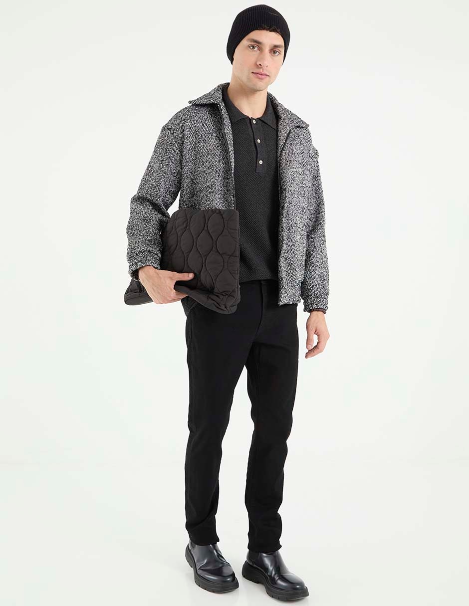 Jeans slim lavado obscuro para hombre 3