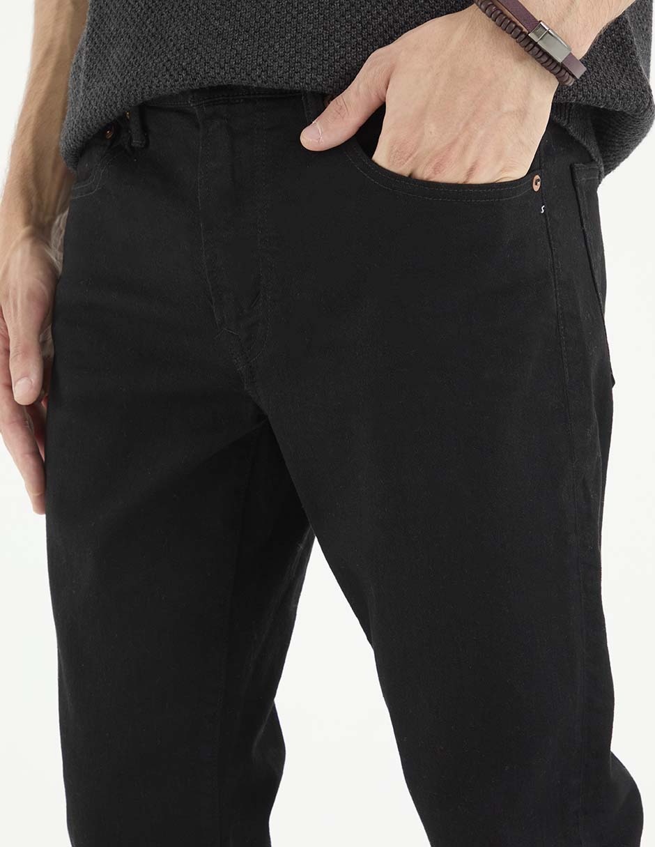 Jeans slim lavado obscuro para hombre 4
