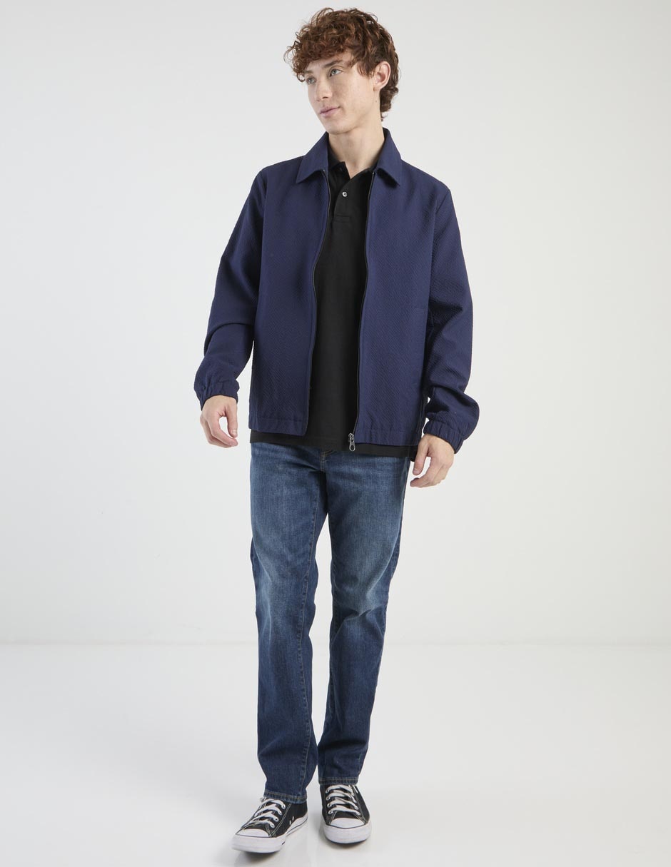 Jeans straight deslavado para hombre 3