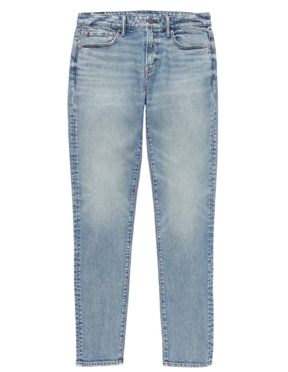 Jeans skinny deslavado para hombre 3