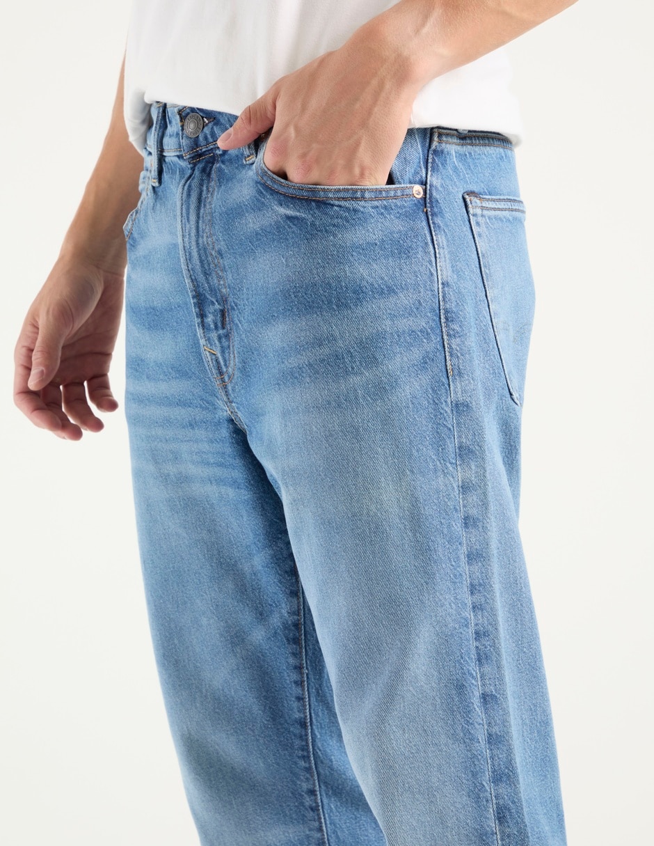 Jeans straight Mens Original ST deslavado para hombre 4