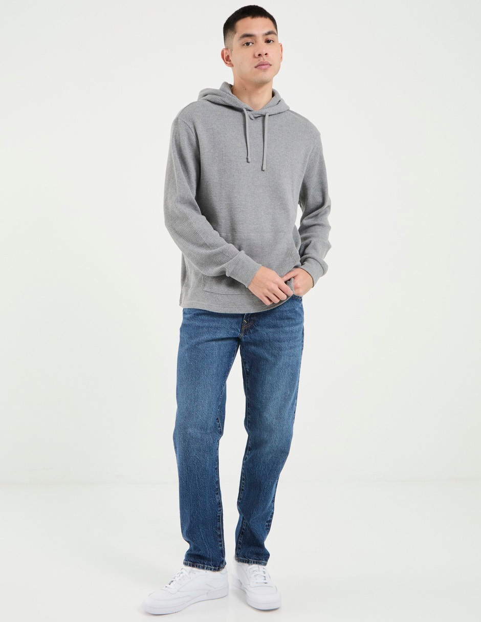 Jeans straight deslavado para hombre 3