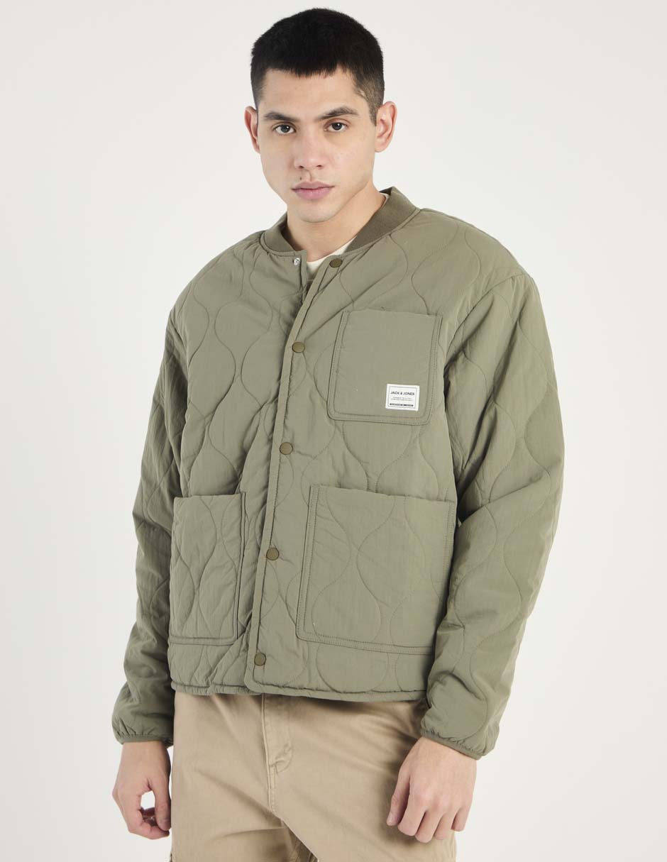 Chamarra capitonada Jack & con bolsillos para hombre