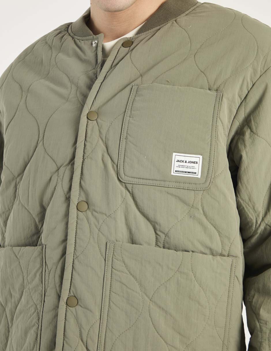 Chamarra capitonada Jack & con bolsillos para hombre 4