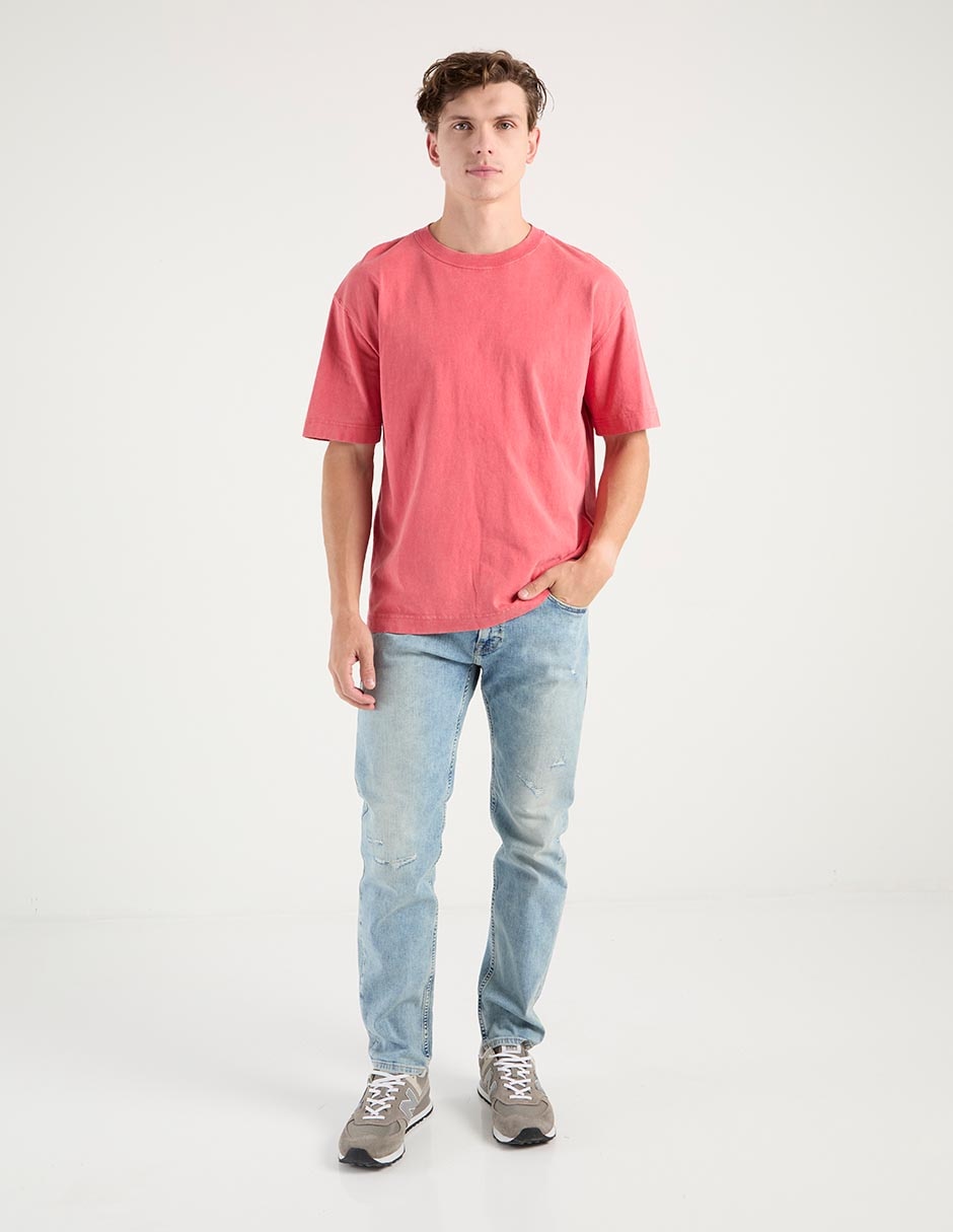 Jeans slim deslavado para hombre 3