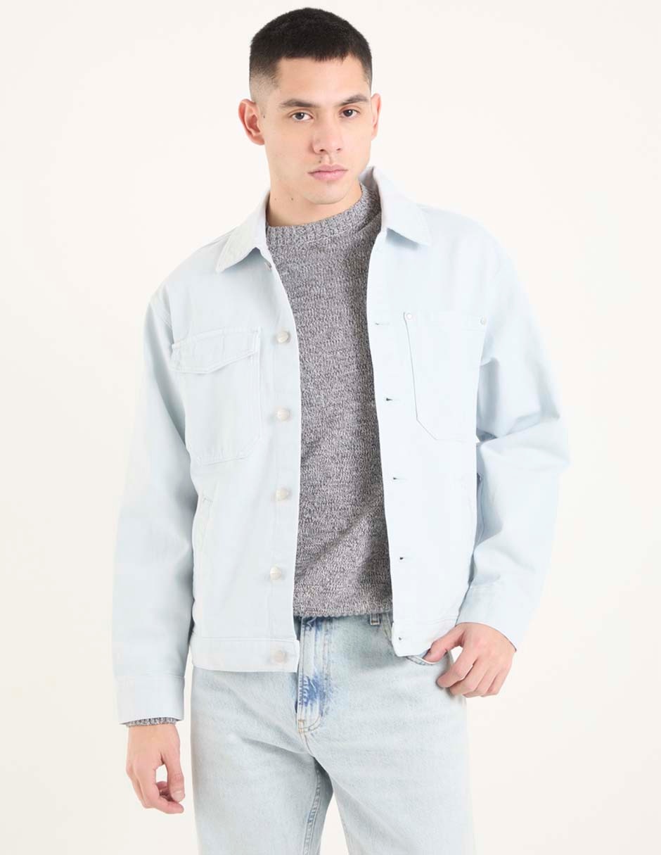 Sobrecamisa casual Jack & de algodón manga larga para hombre Sobrecamisa casual Jack & de algodón manga larga para hombre