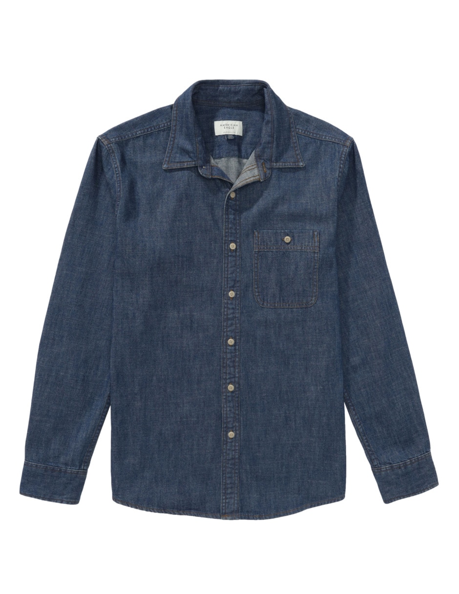 Camisa casual de algodón manga larga para hombre 3