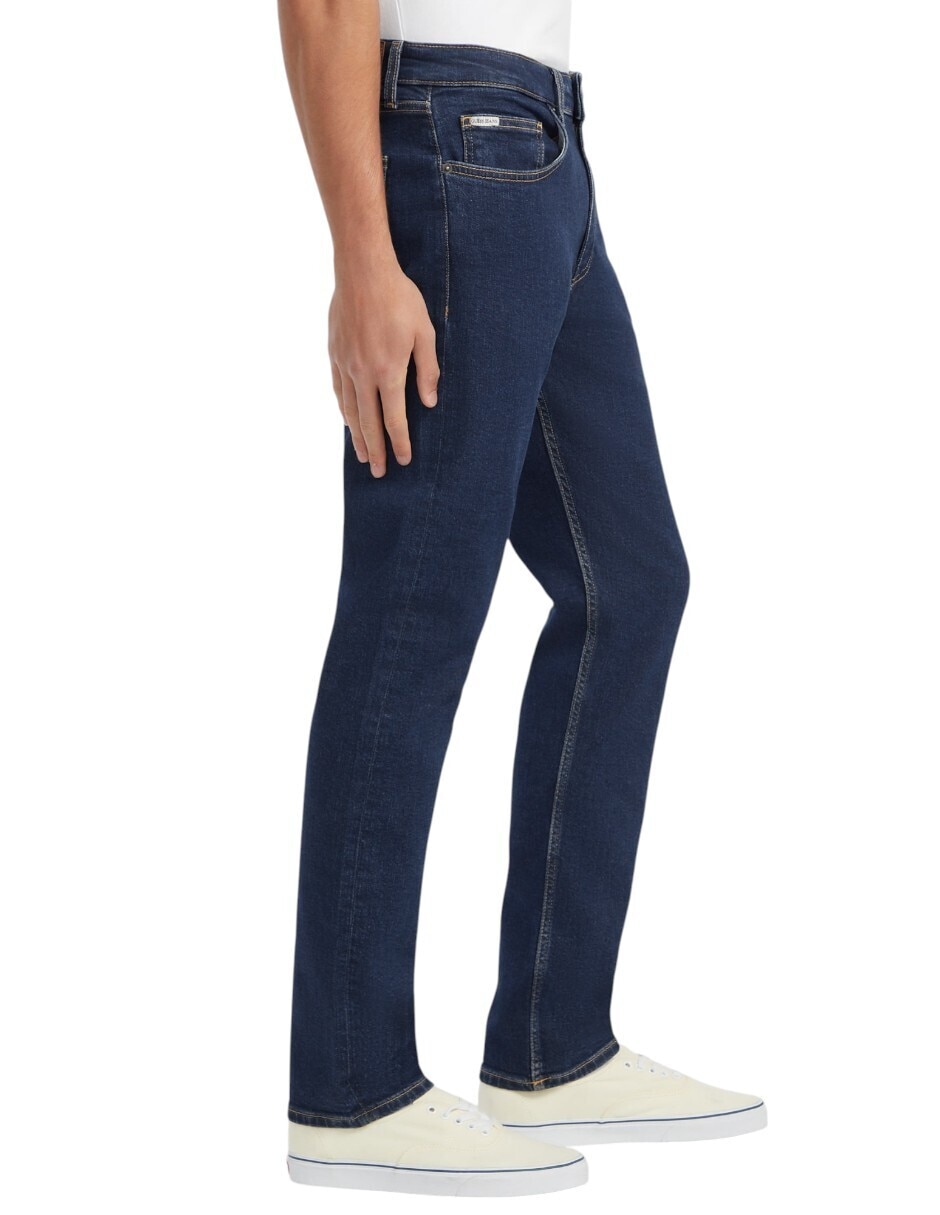 Jeans slim lavado deslavado para hombre 3