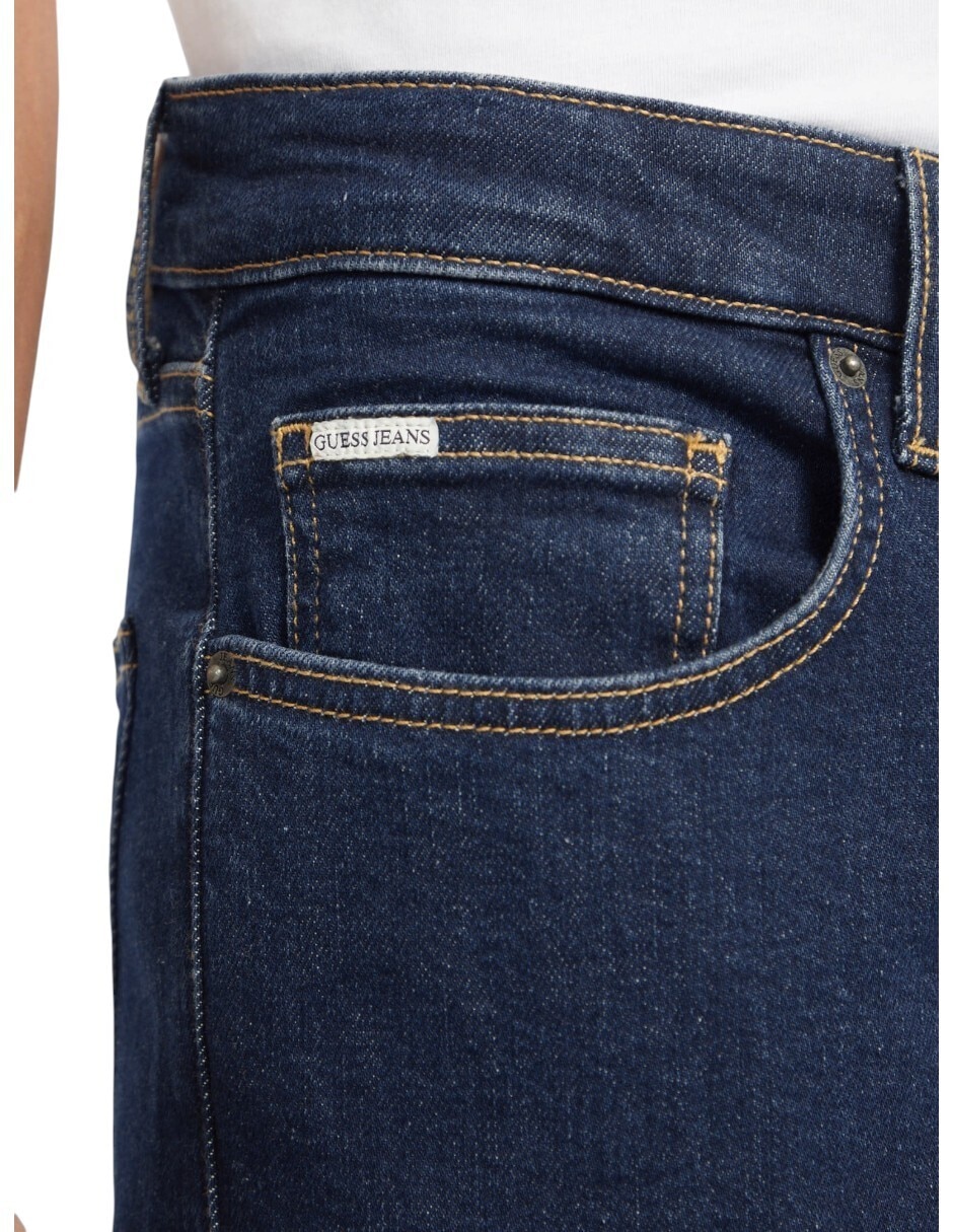 Jeans slim lavado deslavado para hombre 5