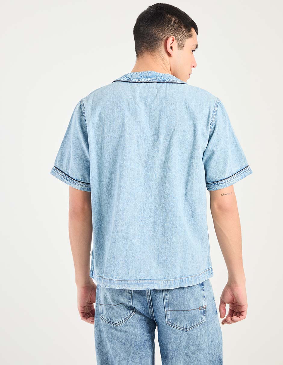 Camisa casual de algodón manga corta para hombre 2