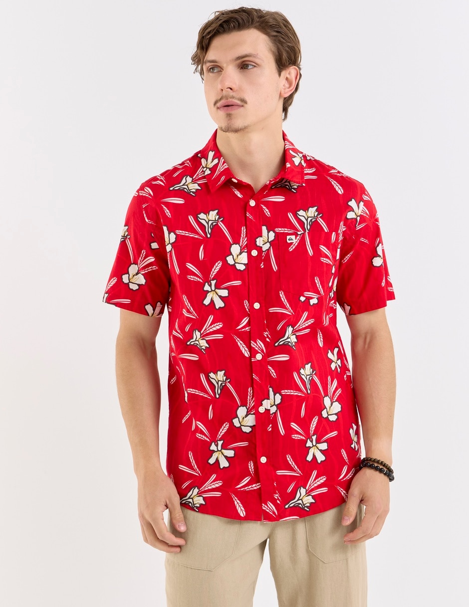 Camisa playa manga corta para hombre 2